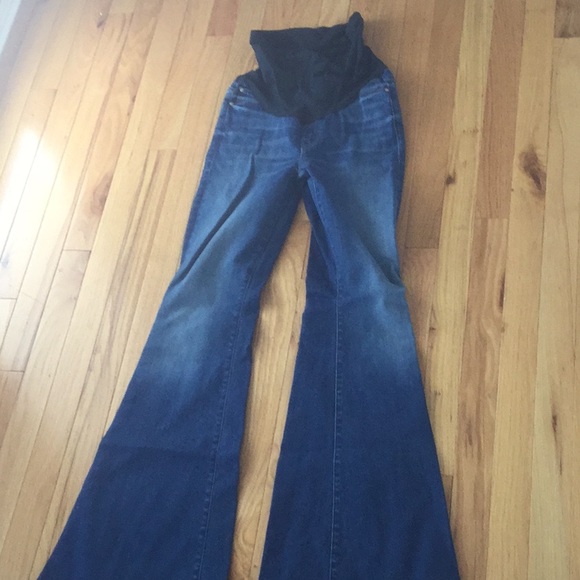 bell bottom maternity jeans